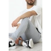 2 İplik Nakışlı Erkek Alt Gri - 70969.2066.