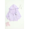 2 İplik Şardonsuz Fermuarlı Ceket 6-9 Yaş Lila - 6264269.1576.