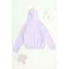 2 İplik Şardonsuz Fermuarlı Ceket 6-9 Yaş Lila - 6264269.1576.