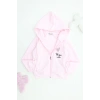 2 İplik Şardonsuz Fermuarlı Ceket 6-9 Yaş Pembe - 6264269.1576.