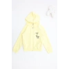 2 İplik Şardonsuz Fermuarlı Ceket 6-9 Yaş Sarı - 6264269.1576.