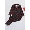 3-14 Yaş Baskılı Süet Çocuk Takım Ekose - 480.1287.