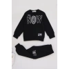3-7 Yaş 3 İplik Şardonlu Takım Siyah - 50815.1867.