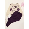3-8 Yaş 2 İplik İkili Takım Mor - 50926.1776.