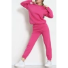 3 İplik Bisiklet Yaka Eşofman Takımı Fuşya - 20779.1878.