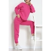 3 İplik Bisiklet Yaka Eşofman Takımı Fuşya - 20779.1878.