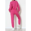 3 İplik Bisiklet Yaka Eşofman Takımı Fuşya - 20779.1878.