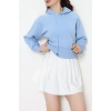 3 İplik Kapşonlu Crop Sweat Bebemavi - 20967.1878.
