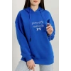 3 İplik Kapşonlu Nakışlı Sweat Saksbebemavi - 42228.1878.