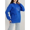 3 İplik Kapşonlu Nakışlı Sweat Saksbebemavi - 42228.1878.