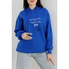 3 İplik Kapşonlu Nakışlı Sweat Saksbebemavi - 42228.1878.