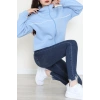 3 İplik Kompakt Oversize Biye Detaylı Sweat Bebemavi - 42505.1878.