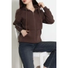 3 İplik Oversize Biyeli Sweat Kahve - 42503.1878.