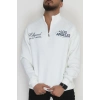 3 İplik Şardonlu Baskılı Erkek Sweat Ekru - 31610.1872.