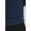 3 İplik Şardonlu Baskılı Erkek Sweat Lacivert - 31610.1872.