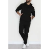 3 İplik Şardonlu Erkek Eşofman Takımı Siyah - 42678.2066.