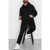 3 İplik Şardonlu Erkek Eşofman Takımı Siyah - 42678.2066.