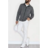 3 İplik Şardonlu Fermuarlı Erkek Sweat Füme - 42568.1937.