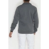 3 İplik Şardonlu Fermuarlı Erkek Sweat Füme - 42568.1937.