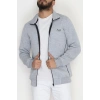 3 İplik Şardonlu Fermuarlı Erkek Sweat Gri - 42568.1937.