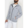 3 İplik Şardonlu Fermuarlı Erkek Sweat Gri - 42568.1937.