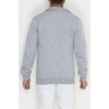 3 İplik Şardonlu Fermuarlı Erkek Sweat Gri - 42568.1937.