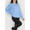 3 İplik Şardonlu Oversize Sweat Bebemavi - 50923.1878.