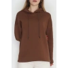 3 İplik Şardonlu Sweat Kahve - 42610.1878.