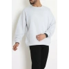 3 İplik Şardonsuz Bisiklet Yaka Erkek Sweat Boyalıgri - 42817.1878.