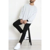 3 İplik Şardonsuz Bisiklet Yaka Erkek Sweat Boyalıgri - 42817.1878.