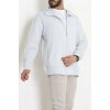 3 İplik Şardonsuz Dik Yaka Fermuarlı Erkek Sweat Boyalıgri - 42816.1878.
