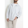 3 İplik Şardonsuz Dik Yaka Fermuarlı Erkek Sweat Boyalıgri - 42816.1878.