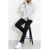 3 İplik Şardonsuz Erkek Cepli Dik Yaka Sweat Boyalıgri - 80776.1878.