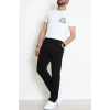 3 İplik Şardonsuz Erkek Eşofman Altı Siyah - 42818.1878.