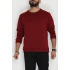 3 İplik Şardonsuz Erkek Sweat Bordo - 42617.1878.