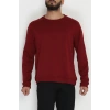 3 İplik Şardonsuz Erkek Sweat Bordo - 42617.1878.