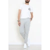 3 İplik Şardonsuz Fleto Cepli Erkek Eşofman Altı Koyugri - 42813.1878.