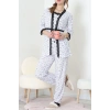 3Lü Pijama Seti Beyazçiçek - 52170.2123.