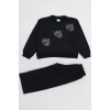 4-10 Yaş 2 İplik İkili Takım Siyah - 52188.1776.