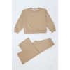4-10 Yaş İki İplik Şardonsuz Çocuk Takım Camel - 55042.1776.