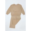 4-10 Yaş İki İplik Şardonsuz Çocuk Takım Camel - 55043.1776.