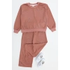 4-10 Yaş İki İplik Şardonsuz Çocuk Takım Kiremit - 55122.1776.