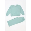 4-10 Yaş İki İplik Şardonsuz Çocuk Takım Mint - 55042.1776.