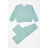 4-10 Yaş İki İplik Şardonsuz Çocuk Takım Mint - 55043.1776.