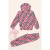 4-10 Yaş Polar Kapşonlu İkili Takım Pembeleopar - 52076.1776.