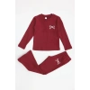 5-12 Yaş İnterlok Baskılı Takım Bordo - 52182.1567.