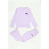 5-12 Yaş İnterlok Baskılı Takım Lila - 52182.1567.