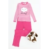 5-12 Yaş Kaşkorse Nakışlı Pijama Takımı Pembe - 52142.1567.