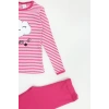 5-12 Yaş Kaşkorse Nakışlı Pijama Takımı Pembe - 52142.1567.