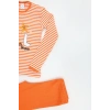 5-12 Yaş Kaşkorse Nakışlı Pijama Takımı Turuncu - 52142.1567.